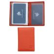 Leather Credit Card Holder RFID Protected - Orange