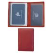 Leather Credit Card Holder RFID Protected - Red
