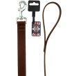 Plain Leather Lead - Tan (40'')