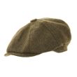 Men's 8 Panel Wool Flat Caps - Assorted Colours & Sizes