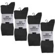 Men’s Cotton Rich Fresh Socks Pack of 6 - Black