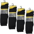 Men's Big Foot Cotton Rich Socks (3 Pack) - Black