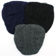 Mens Cable Knit Flat Caps