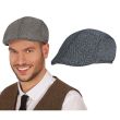 Men's English Herringbone Flat Caps - One size