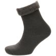 Men's Plain Brushed Bed Socks No Gripper - Assorted Colours