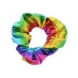 Metallic Effect Rainbow Hair Scrunchies