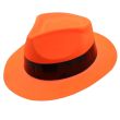 Wholesale  Plastic Neon Gangster Hat With Black Band