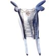 Blue Pearlescent Whale Shaped Hair Clamp - 10.5cm