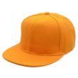 Plain Snapback Cap - Orange