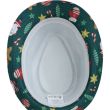 Christmas Printed Gangster Hat – Green