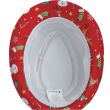 Printed Christmas Gangster Hat – Red