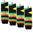 Men's Rasta Cotton Blend Socks - Pack of 3 Pairs