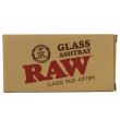 RAW Classic Rectangular Glass Ashtray - 15 x 8 x 3cm