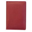 Leather Credit Card Holder RFID Protected - Red