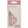 Royal Cosmetics 24 Glue-On Nails - Almond Rose Glitter
