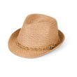 Ladies Straw Trilby With Colourful Plait Band - Assorted Colour & Sizes 