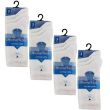 White Ankle High School Socks - Fresh Feel (UK - 12-3)