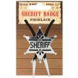 Sheriff Star Badge (5.5cm) on Cord - Silver