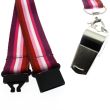 Wholesale Silver Whistle With Lanyard - Lesbian Colours