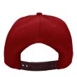Adults 100% Acrylic Plain Snapback Cap - Red