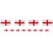 St. George Plastic Bunting with 8 Flags  (8"x 5" flags)