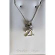Sterling Silver 21 Necklace 9mm