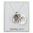 Sterling Silver Photo Locket Pendant Necklace (8mm)