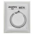 Sterling Silver Single Plain Round Sleeper - 16mm