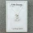 Sterling Silver Cubic Zirconia Star Pendant Necklace (10mm)