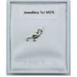 Sterling Silver Lizard Lounge Ear Stud – 10mm
