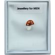 Sterling Silver Magic Mushroom Ear Stud – 7x8mm