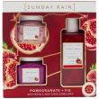 Sunday Rain Pomegranate & Fig Body Trio Set -  3pcs Gift Set