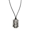 Textured Blade Design Necklace 