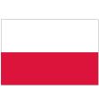 Twin Pack Poland Car Flags (15"x10")