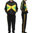 Unisex Black Jamaica Design Tracksuit