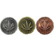 Wholesale Pocket Size 3-Part Silver Leaf Design Metal Handmuller - Asst. 