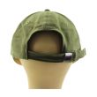 Adults Stonewashed 6 Panel Adjustable Metal Buckle Baseball Cap - Black
