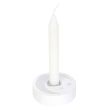White Mystical Moon Design Spell Candle Holder 
