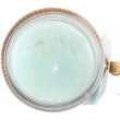 White Sage Tube Candle with Clear Quartz Crystal Chips