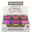 Wholesale 3-Part Metal Pocket Size Handmuller - Rainbow 