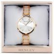 Wholesale Henley Ladies Crystal Bracelet Watch - Rose Gold