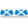 wholesale Scotland Flag Face Sticker - Pack of 2 Stickers 