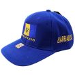 6 Panel Embroidered Baseball Cap Barbados - Blue