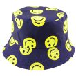 Adults Bucket Hat - Smiling Emoji Design