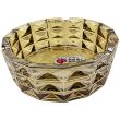 Wholesale BX Electroplated Round Gold Glass Ashtray - 15.5cm