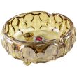 Wholesale BX Electroplated Three-legged Gold Glass Ashtray - 14cm