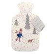 Wholesale Hot Water Bottles with Printed Plush Sherpa reverse Cover - Winter Walk
