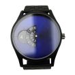 Wholesale Men's Softech Round Metal Bracelet Watch - Black/Blue