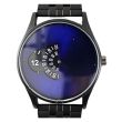 Wholesale Men's Softech Round Metal Bracelet Watch - Black/Blue