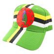 Printed 6 Panel Baseball Cap - Dominica